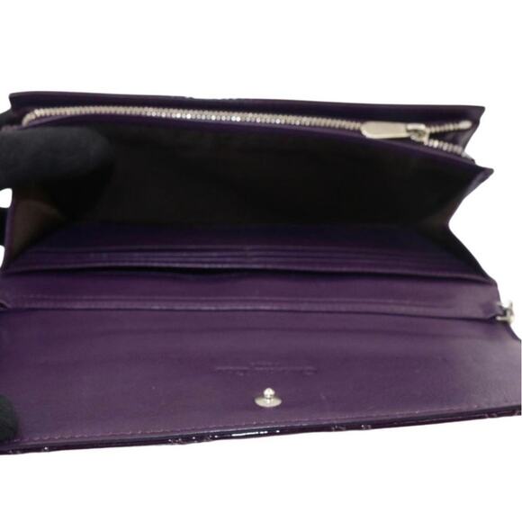 Lady Dior Wallet On Chain in patent purple. Elegant and Timeless! - Picture 4 of 8